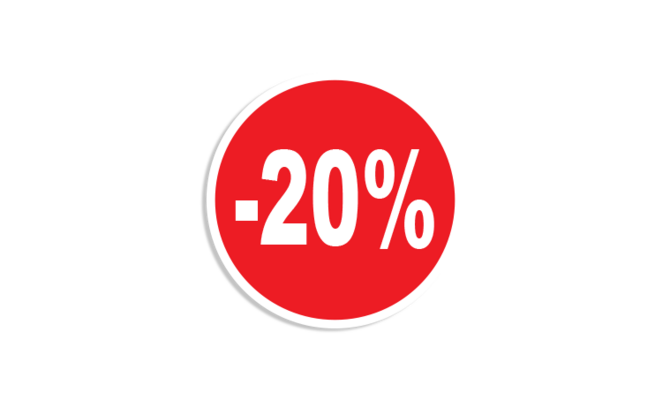 Autocollants pourcentage