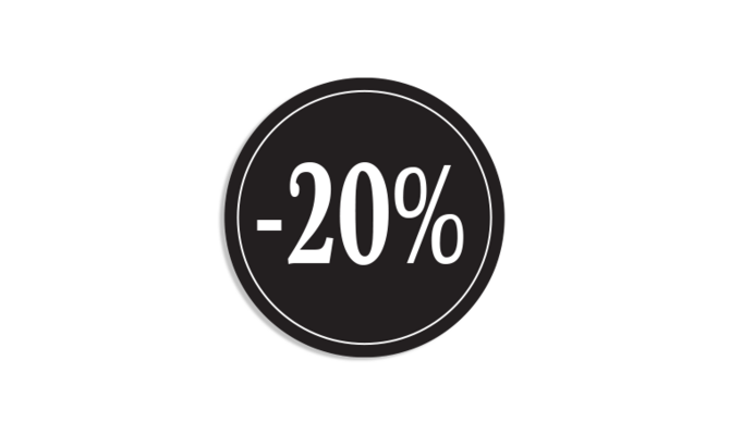 Autocollants pourcentage