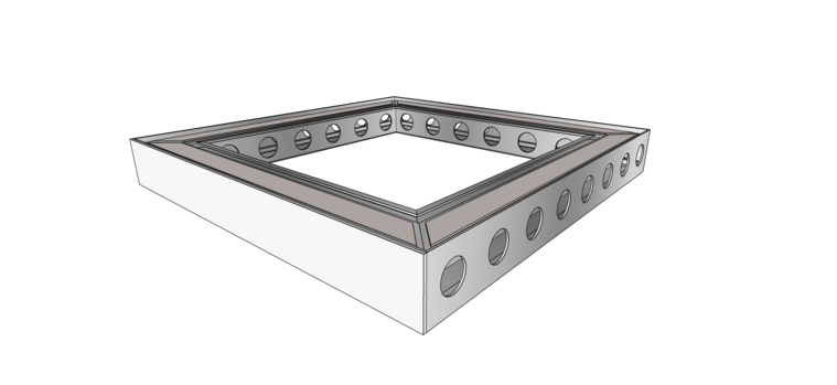 BeMatrix - Aluvision cover wit 55mm