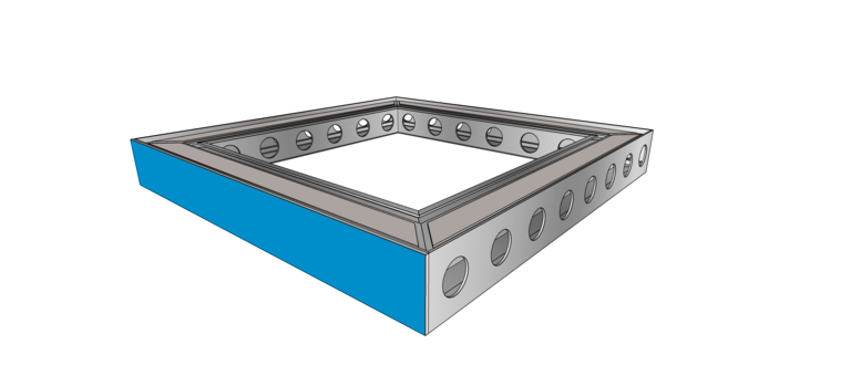 BeMatrix - Aluvision cover cyan 62mm