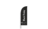 Drapeau de plage Black-Friday 85x220