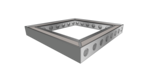 BeMatrix - Aluvision cover grey 62mm