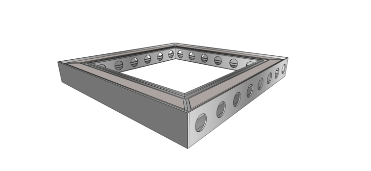 BeMatrix - Aluvision cover grey 62mm